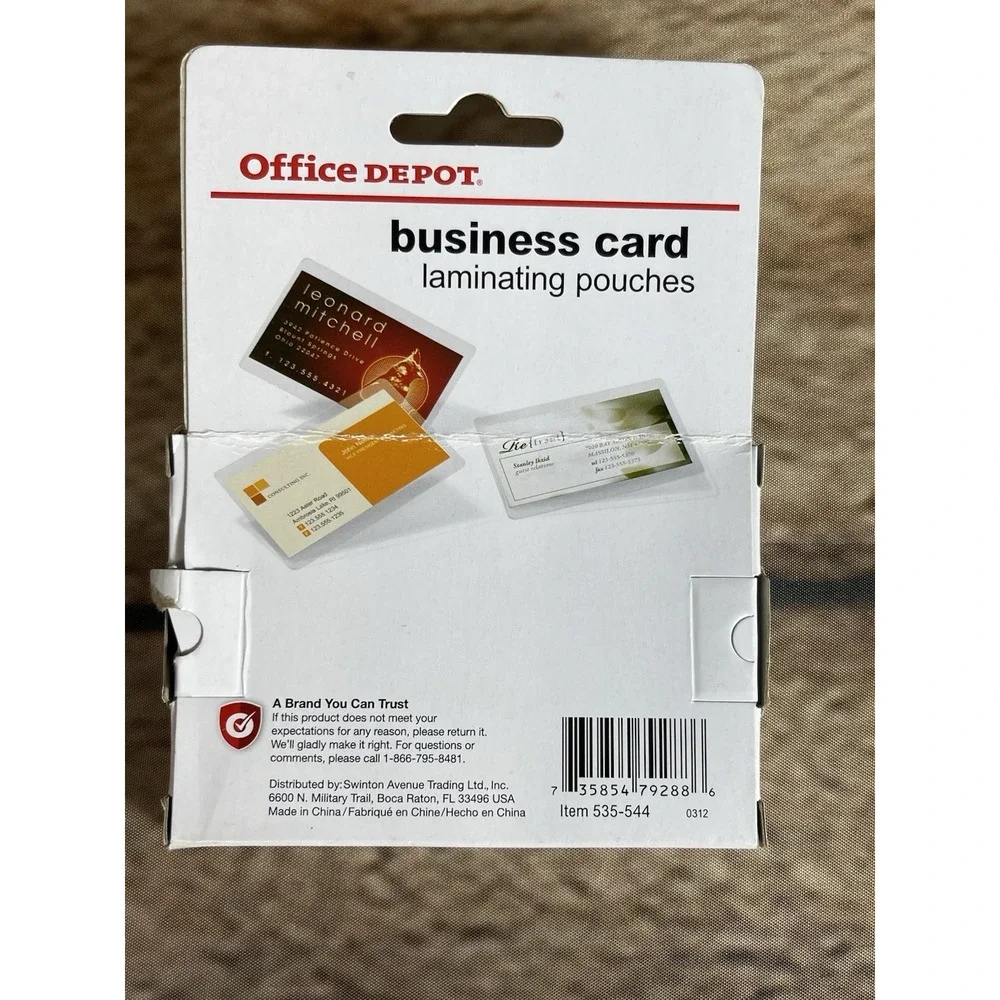Office Depot secure finish